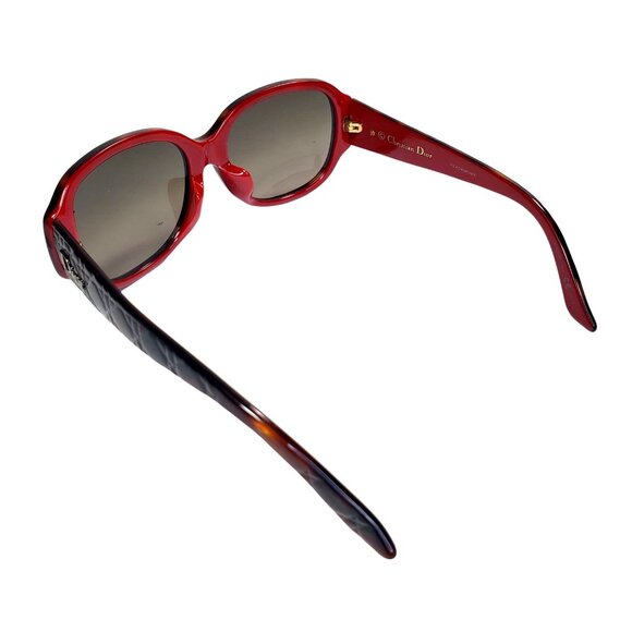 Christian Dior / Lady in Dior Havana Red Sunglasses, like new with box & case - Picture 3 of 10
